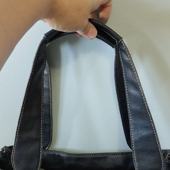 Kenneth Cole Black Leather Tote Bag - Picture 8 of 12